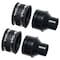 Powertec 4 in. to 2-1/2 in. Reducer and 4 in. Dust Control Flex Cuff with Hose Clamps, 2PK 70322-P2 - alternate 1